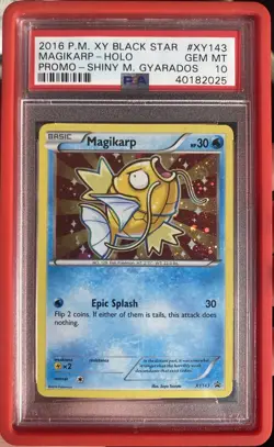 PSA 10 Gem Mint Shiny Magikarp #XY143 Pokemon XY Promo - Image 1