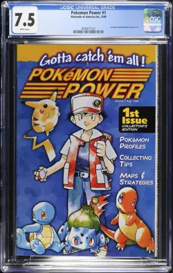 Nintendo Pokemon Power #1 - CGC 7.5 - 1st Comic Appearance Pikachu Ash - Image 1