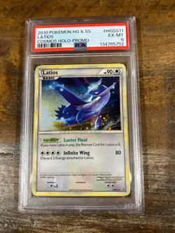 POKEMON 2010 HeartGold SoulSilver Cosmos Holo Promo LATIOS #HGSS11 PSA 6 RARE - Image 1