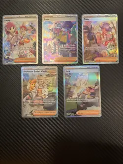 Pokemon TCG - Lacey, Iono, Tulip, Jacq, Sada - SIR Trainer Lot - Image 1
