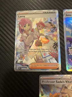 Pokemon TCG - Lacey, Iono, Tulip, Jacq, Sada - SIR Trainer Lot - Image 2