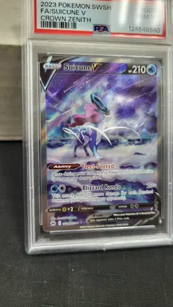 2023 SUICUNE V FULL ART CROWN ZENITH POKEMON TCG PSA 10 GEM MINT #GG38 - Image 4