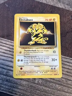 Electabuzz 020/102 Base Set Regular Rare Unlimited Wotc 1999 Vintage Pokemon - Image 1