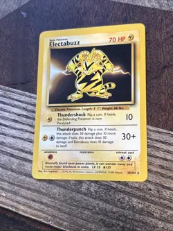 Electabuzz 020/102 Base Set Regular Rare Unlimited Wotc 1999 Vintage Pokemon - Image 2