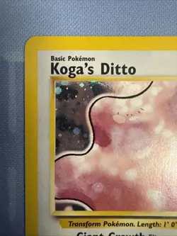 Koga's Ditto HOLO RARE 10/132 Gym Challenge VINTAGE 2000 Pokemon TCG - Image 2