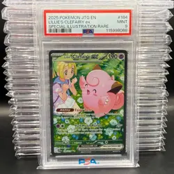 PSA 9 Lillie's Clefairy ex 184 SIR Journey Together Pokemon - Image 1