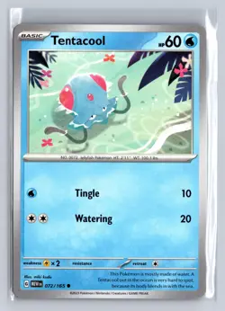 Tentacool 072/165 Common 151 Pokemon Near Mint - Image 1