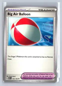 Big Air Balloon 155/165 Uncommon 151 Pokemon Near Mint - Image 1