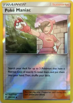 Poke Maniac 204/236 UC Unified Minds Pokemon Reverse Holo LP - Image 2