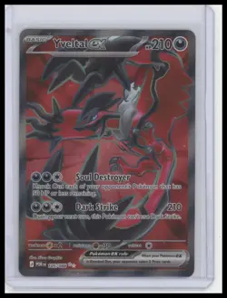 Pokemon TCG Perfect Order English Yveltal EX 105/088 Ultra Rare Full Art NM - Image 1