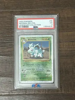 Pokemon Nidorina Reverse Foil Legendary Collection #55 PSA 3 Slab - Image 1