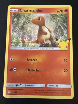 Pokemon TCG Charmander 9/25 McDonald's Promo 2021 Holo NM - Image 1