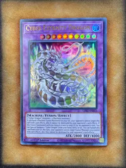 Yugioh Cyber Eternity Dragon LDS2-EN033 Ultra Rare 1st Ed GOLD NM - Image 1