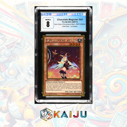 Yu-Gi-Oh! Chocolate Magician Girl 2017 MVP1-ENG52 Gold Rare 1st Ed CGC 8 - Image 1
