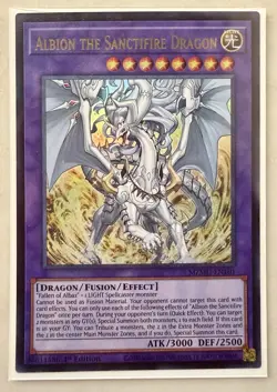 Yugioh! 1x Albion the Sanctifire Dragon MZMU-EN101 Ultra Rare 1st Ed NM - Image 1