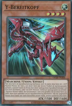 yugioh Y-Bereitkopf OP28-DE006 SUPER RARE DEUTSCH - Image 1