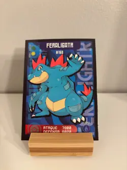 Pokemon Spanish Pokedex Card: Feraligatr - Image 1
