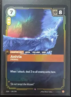 Riftbound League Of Legends Origins Foil Card OGN 148 Anivia - Image 1