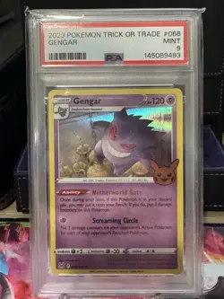 2023 Pokemon Trick or Trade Gengar Holo Card #066 PSA 9 - Image 1