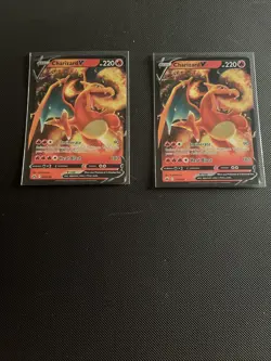 Pokemon TCG Charizard v Crown Zenith Full Art Ultra Rare Holo Card 018/159 - Image 1