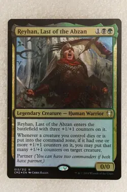 MTG Magic The Gathering Card Reyhan Last of the Abzan 13/312 Foil Commander - Image 1
