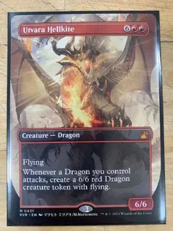 Magic the Gathering Utvara Hellkite Borderless Ravnica Remastered Near Mint - Image 1