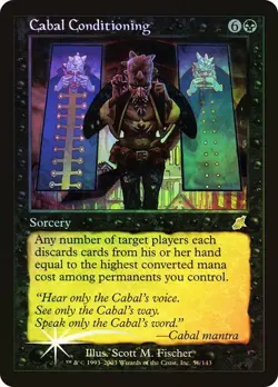 Scourge MTG FOIL Cabal Conditioning Magic - Image 1