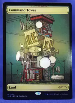 Command Tower - MTG - Foil x KEXP 7029 Secret Lair Drop SLD Lands - Excellent NM - Image 1