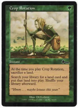 Crop Rotation 1999 Urza's Legacy Green Common Instant MTG MP AZ3 - Image 1