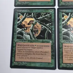 4x Wild Growth - Ice Age - Magic The Gathering (Lightly Played) - Image 2
