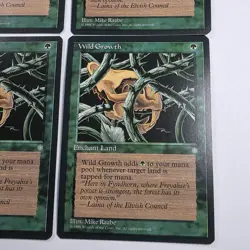 4x Wild Growth - Ice Age - Magic The Gathering (Lightly Played) - Image 3