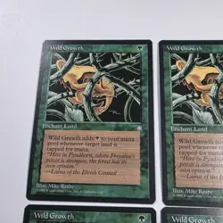 4x Wild Growth - Ice Age - Magic The Gathering (Lightly Played) - Image 5