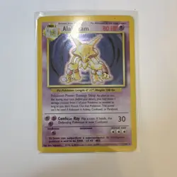 Pokemon Alakazam 1/102 Base Set Holo Rare 80 HP Stage 2 Confuse Ray - Image 1
