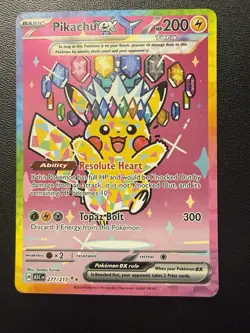 Pokemon Card Pikachu EX SIR 277/217 Ascended Heroes NM/M Pristine And Likely 10 - Image 1
