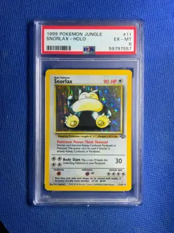 Snorlax Jungle Holo Unlimited 11/64 1999 Pokemon Base Set Psa 6 - Image 1