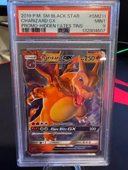 2019 Pokemon Charizard GX Sun & Moon Promo SM211 PSA 9 - Image 1