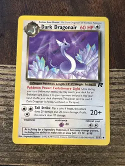Dark Dragonair 33/82 Team Rocket Regular Wotc 1999 Vintage Pokemon - Image 1