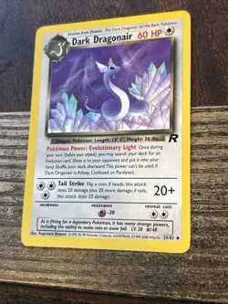 Dark Dragonair 33/82 Team Rocket Regular Wotc 1999 Vintage Pokemon - Image 2
