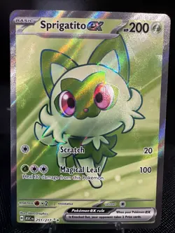 Sprigatito ex Full Art Ultra Rare 251/217 Pokemon Ascended Heroes English NM - Image 1