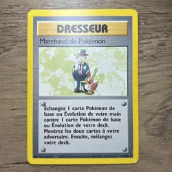 Carte Pokemon Marchand de Pokemon 77/102 Rare Edition Set de Base Wizards FR - Image 1
