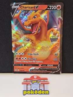 Pokemon TCG Charizard V Darkness Ablaze 019/189 Holo Ultra Rare NM/MT - Image 1