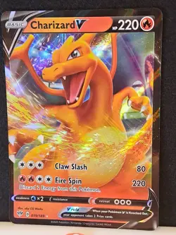 Pokemon TCG Charizard V Darkness Ablaze 019/189 Holo Ultra Rare NM/MT - Image 2
