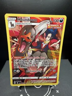 Pokemon TCG SWSH Brilliant Stars Houndoom TG10/TG30 Trainer Gallery Full Art NM! - Image 1