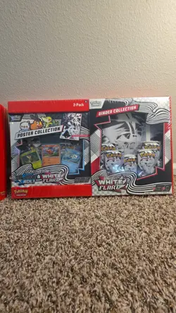 Pokemon Black Bolt and White Flare Binder + Poster Collection Sam's Club Bundles - Image 4