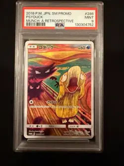 2018 POKEMON JAPANESE SM PROMO MUNCH A RETROSPECTIVE #286 PSYDUCK PSA 9 NEW CERT - Image 1