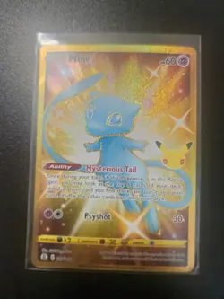 Pokemon TCG Mew 025/025 NM M Celebrations Full Art Ultra Rare Shiny Holo - Image 1