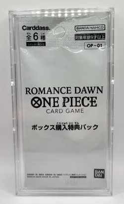One Piece TCG Romance Dawn (OP-01) Japanese Box Topper Sealed - Image 1