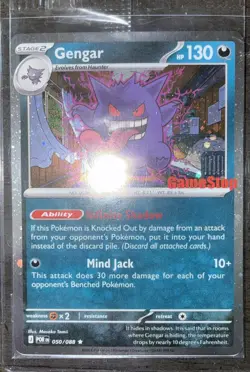 Pokemon Gengar GameStop Promo Card 050/088 HP 130 Mind Jack Stage 2 English - Image 1
