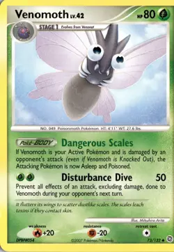 Venomoth 73/132 Secret Wonders Pokemon Card TCG - Image 1