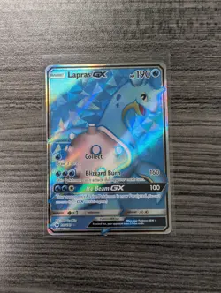 Pokemon TCG Lapras GX Full Art Holo Ultra Rare Card 139/149 SM Base Set - Image 1